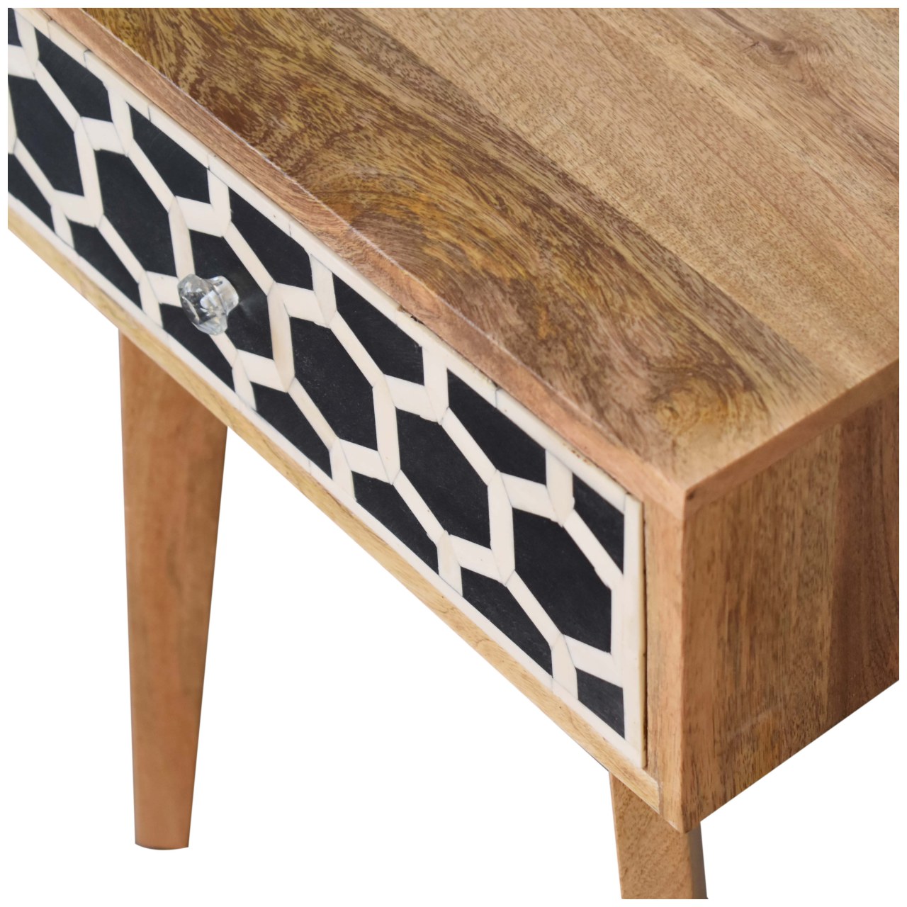 Bone Inlay Tapered Nightstand - Image 5