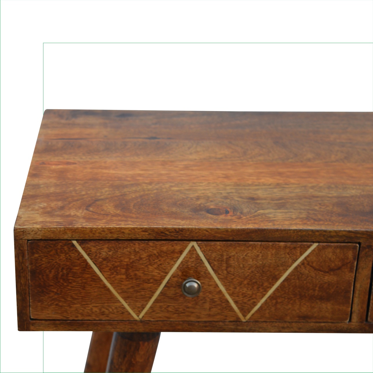 Geometric Brass Console Table - Image 7