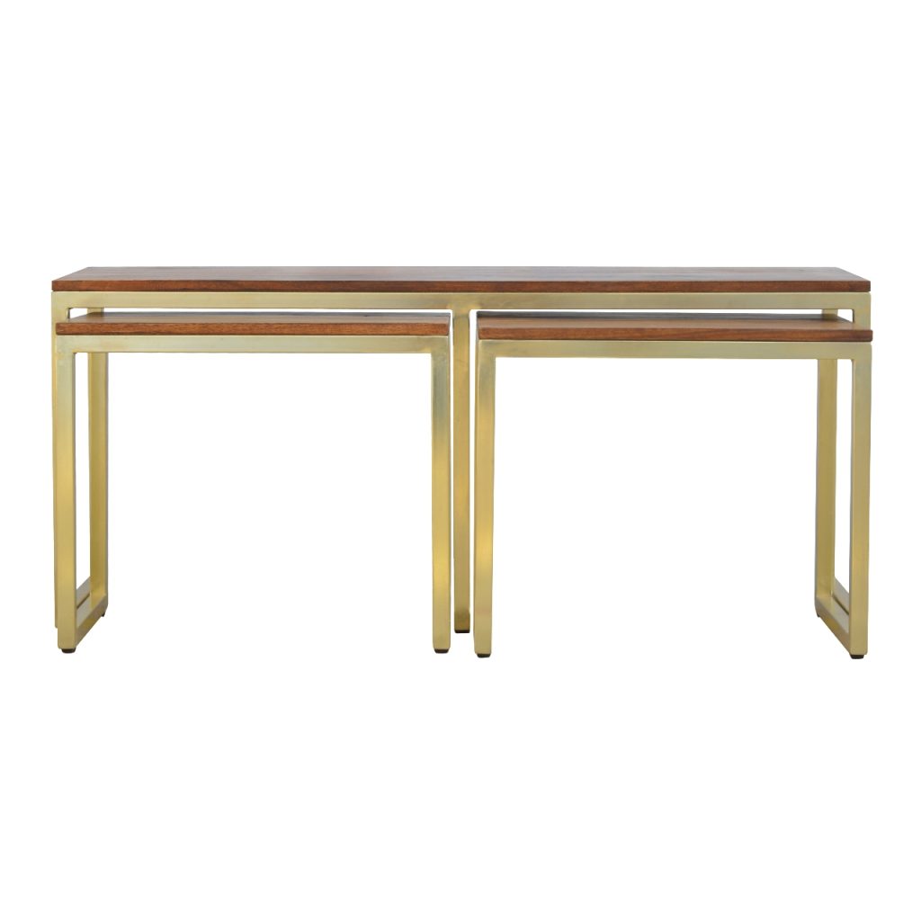 Canada Chunky Gold Table Set of 3 Suppliers