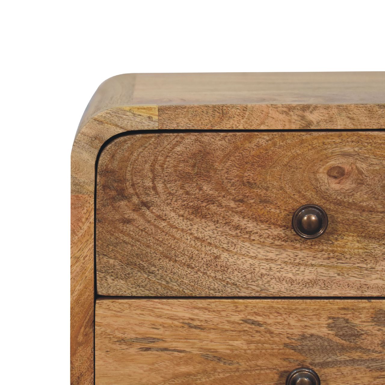 Mini Oak-ish Curved Nightstand - Image 5