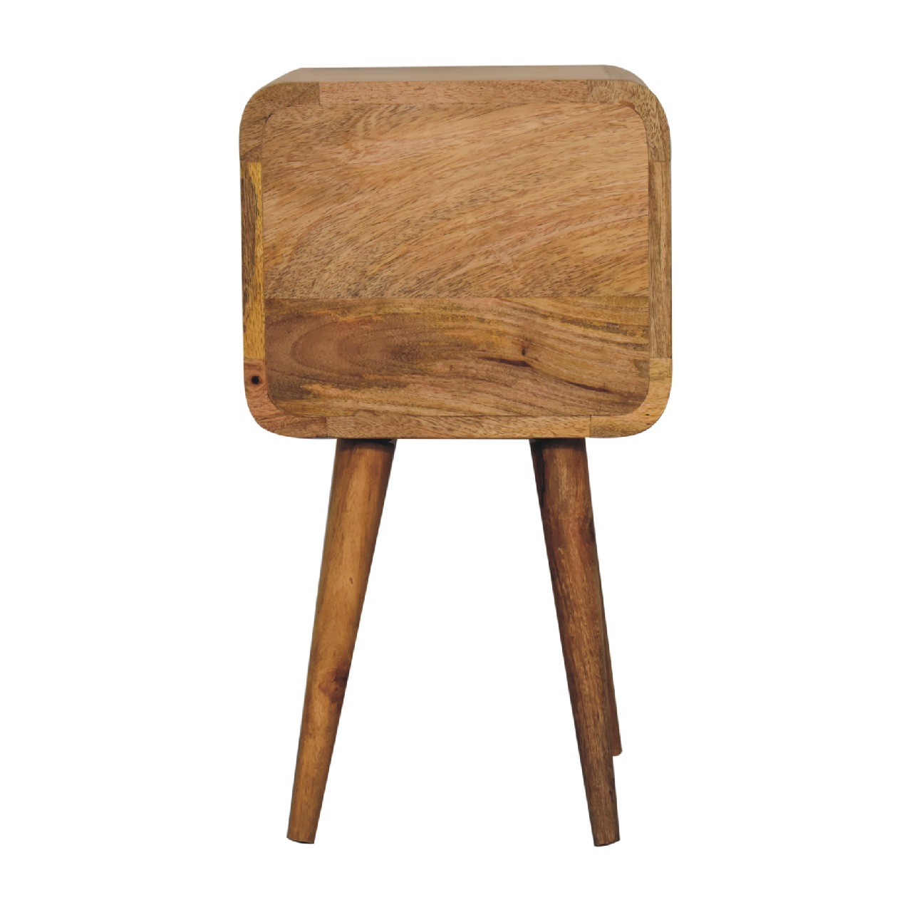 Mini Oak-ish Curved Nightstand - Image 9