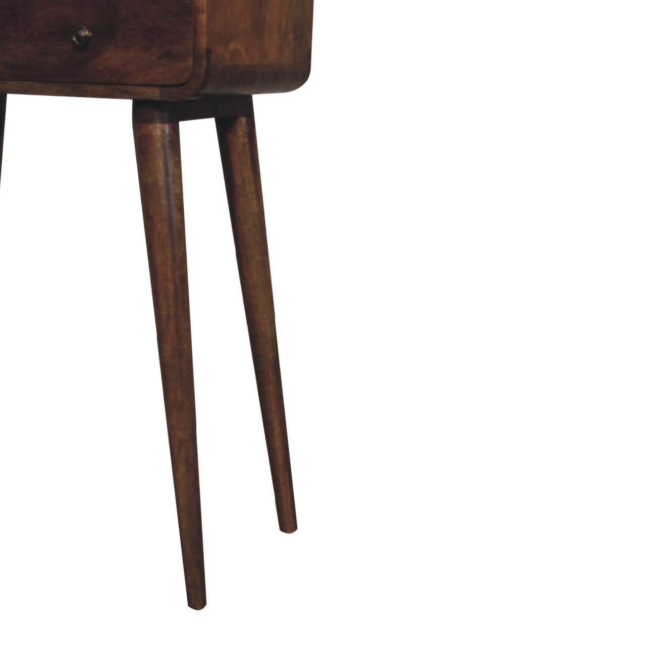 Mini Grey Washed Curved Media Unit - Image 8