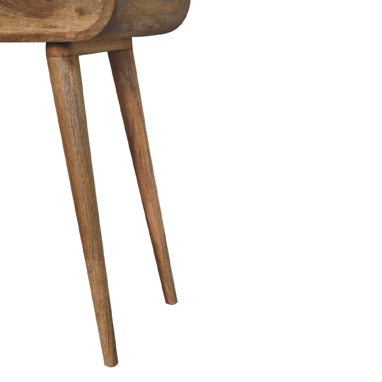 Mini Oak-ish Round Dressing Table - Image 9