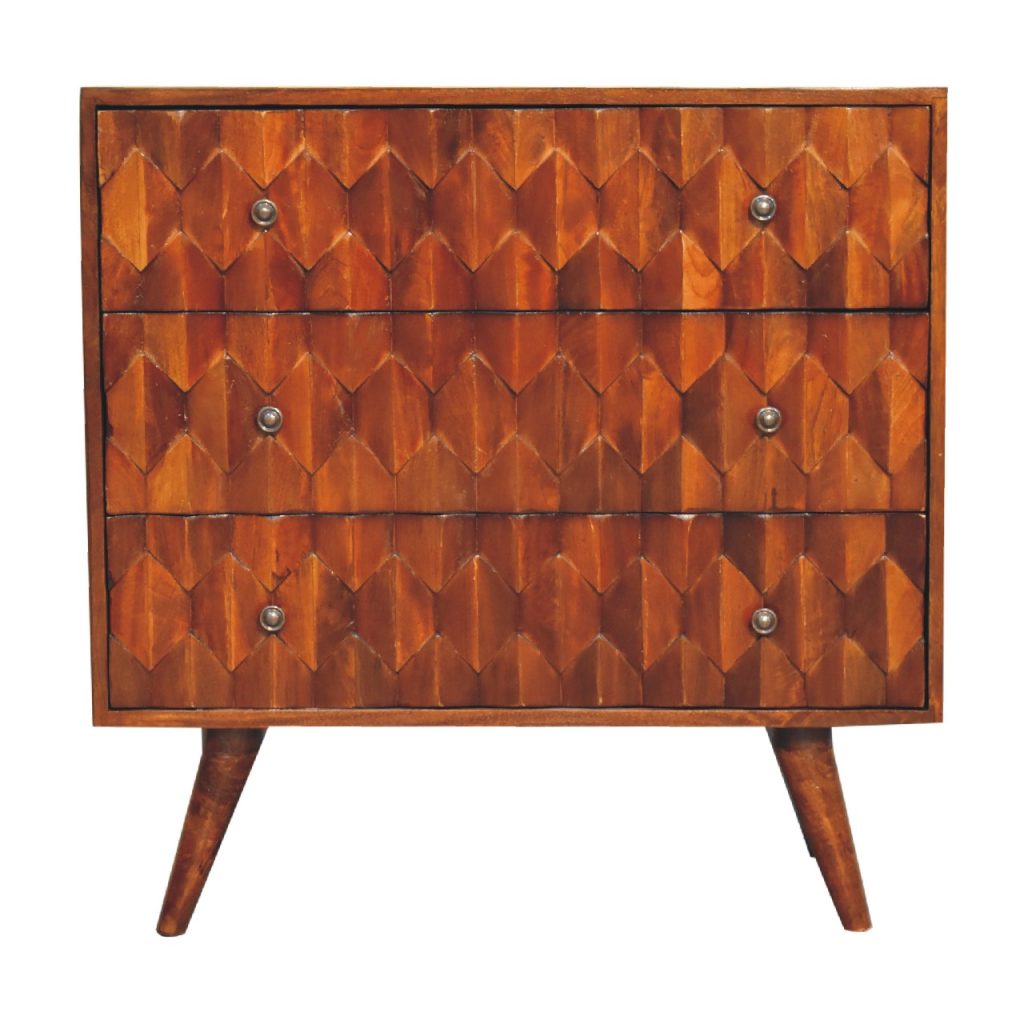 Canada Pineapple Chestnut Carved Chest Suppliers