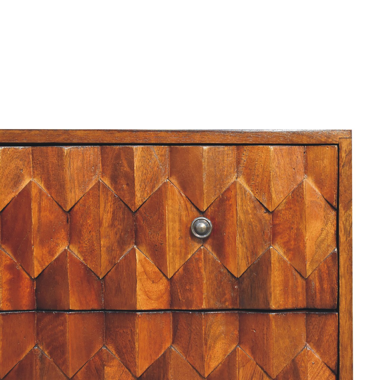 Pineapple Chestnut Carved Chest - Image 5