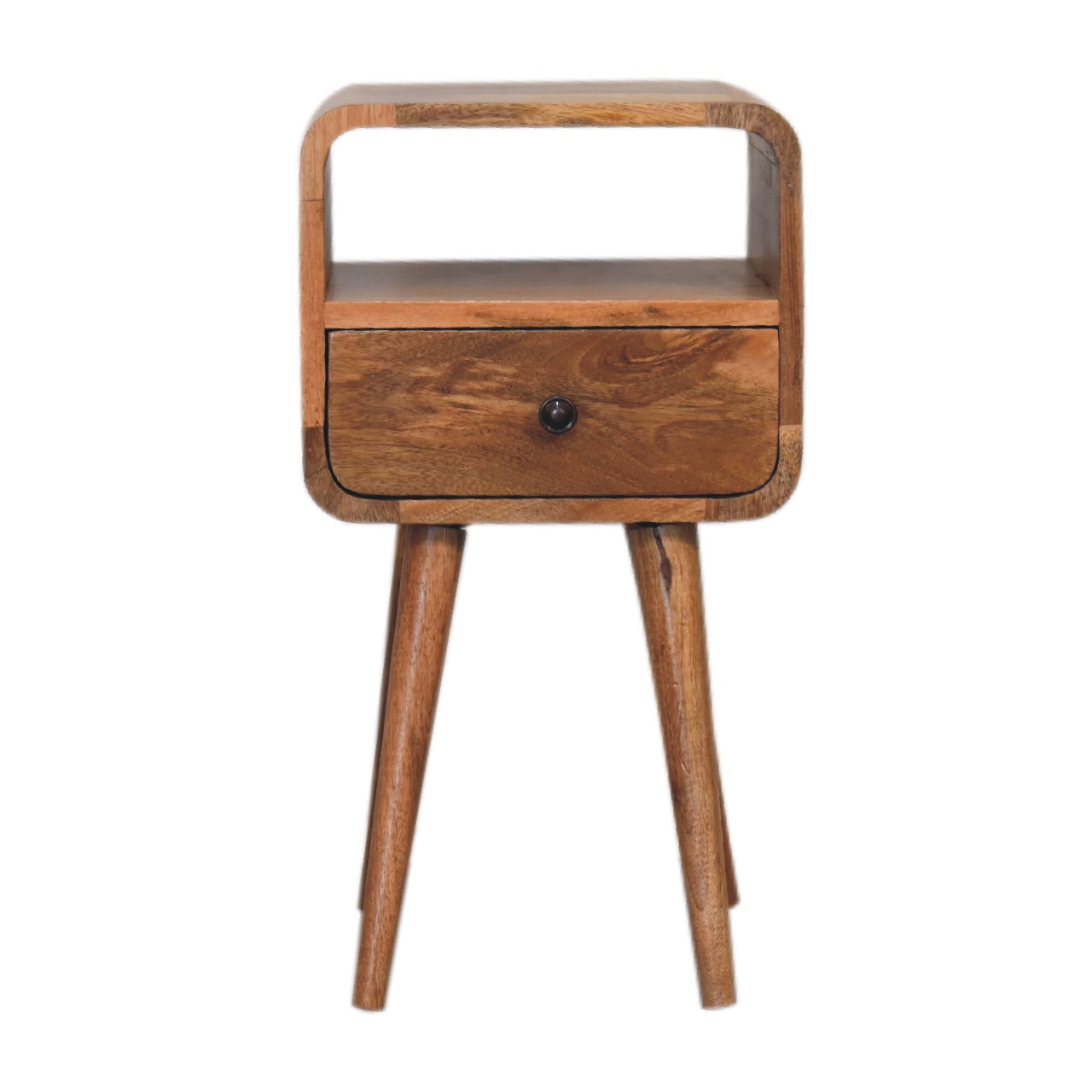 Canada Mini Oakish Curve Open Nightstand Suppliers