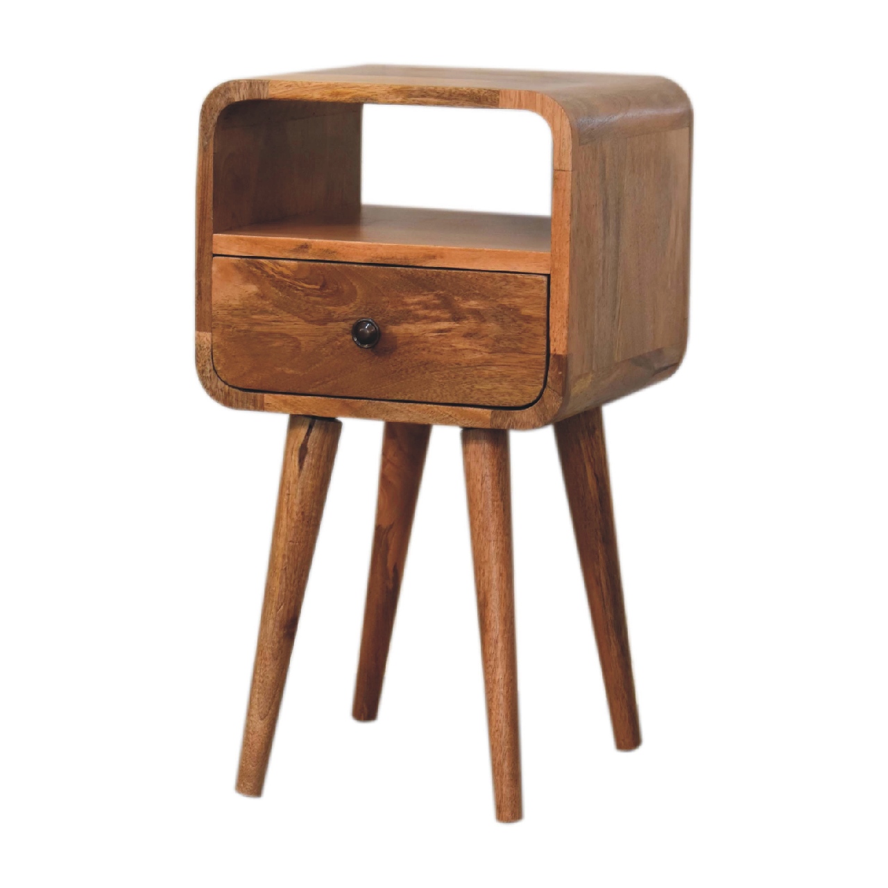 Mini Oakish Curve Open Nightstand - Image 4