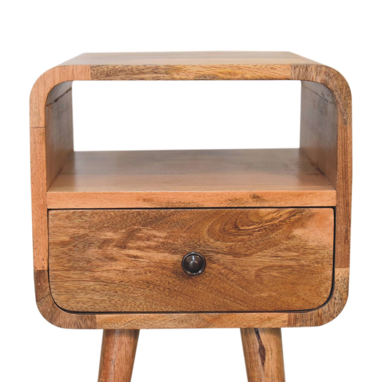 Mini Oakish Curve Open Nightstand - Image 5