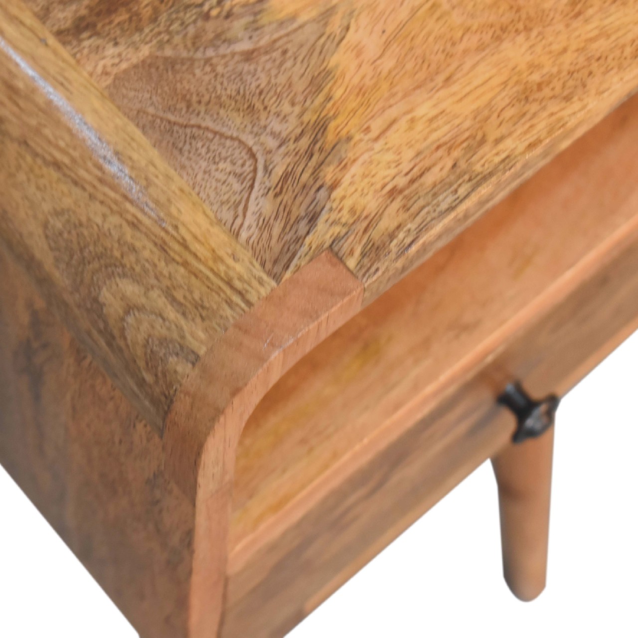 Mini Oakish Curve Open Nightstand - Image 6