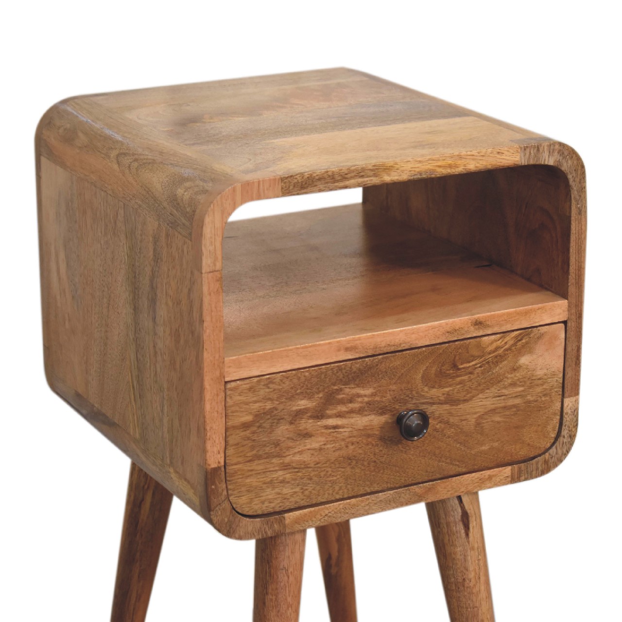 Mini Oakish Curve Open Nightstand - Image 7