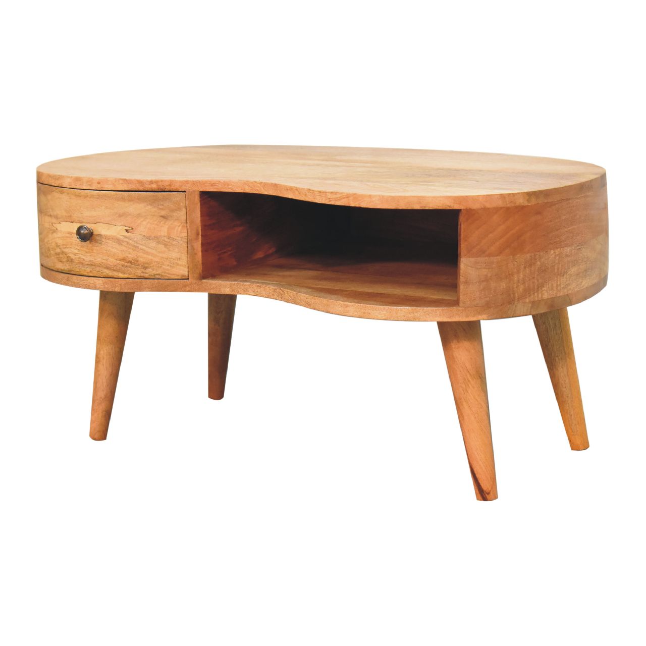 Oak-ish Wave Coffee Table - Image 3