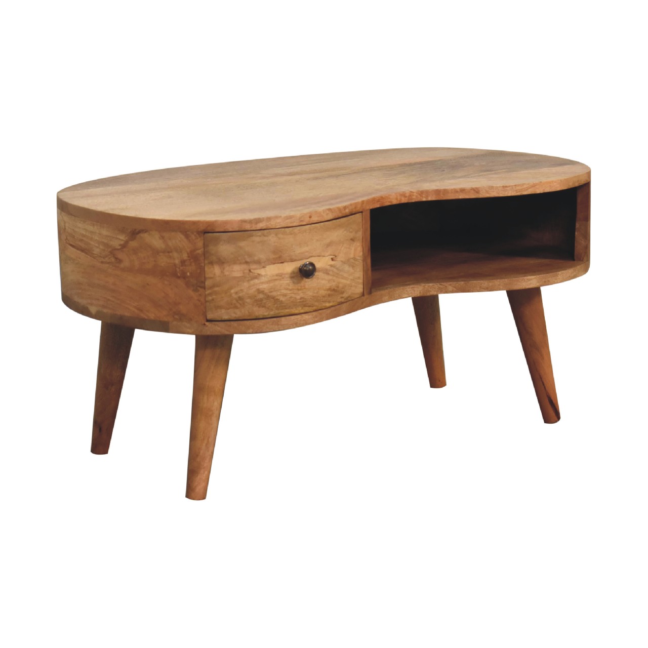 Oak-ish Wave Coffee Table - Image 4