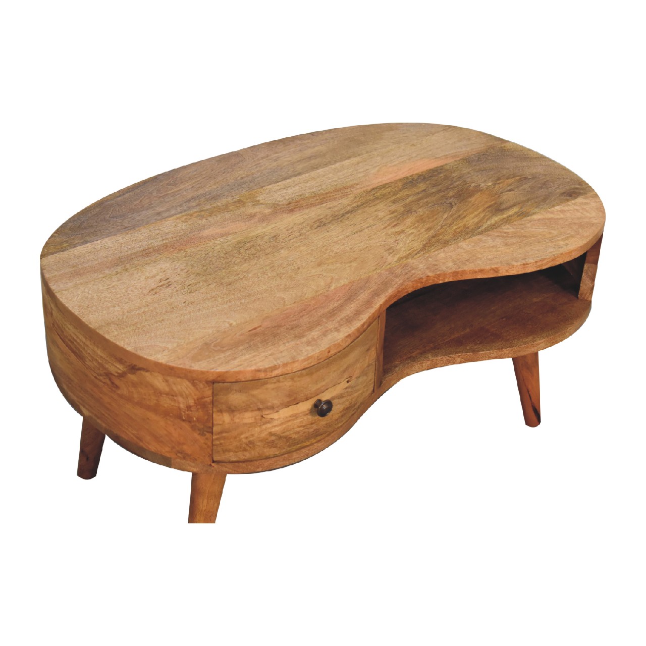 Oak-ish Wave Coffee Table - Image 6