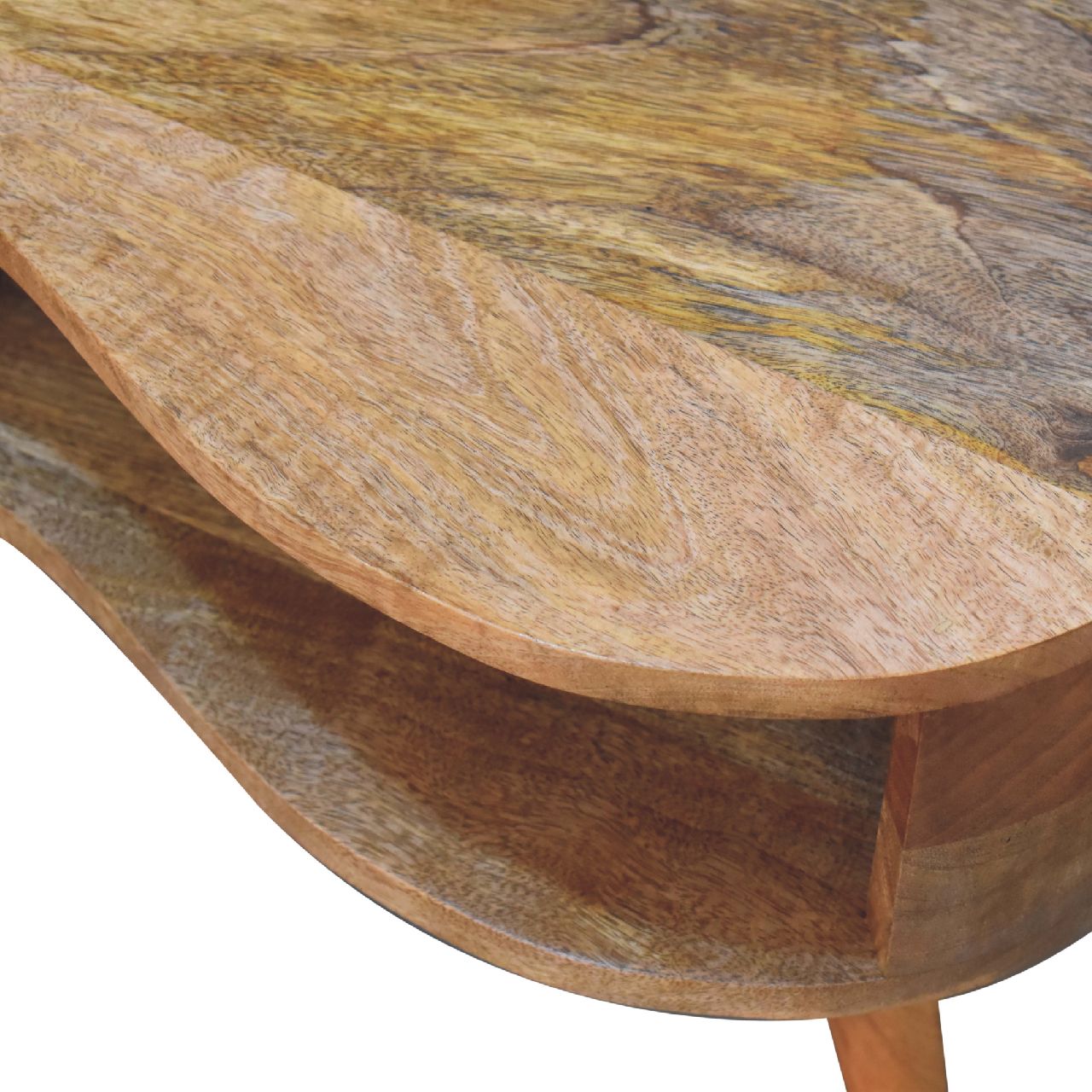 Oak-ish Wave Coffee Table - Image 7