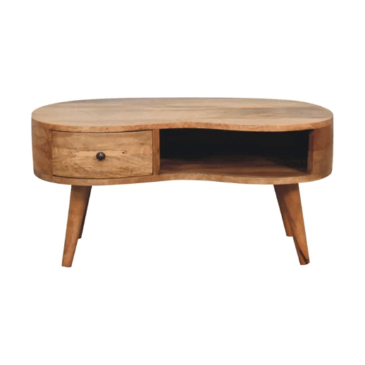 Oak-ish Wave Coffee Table - Image 10