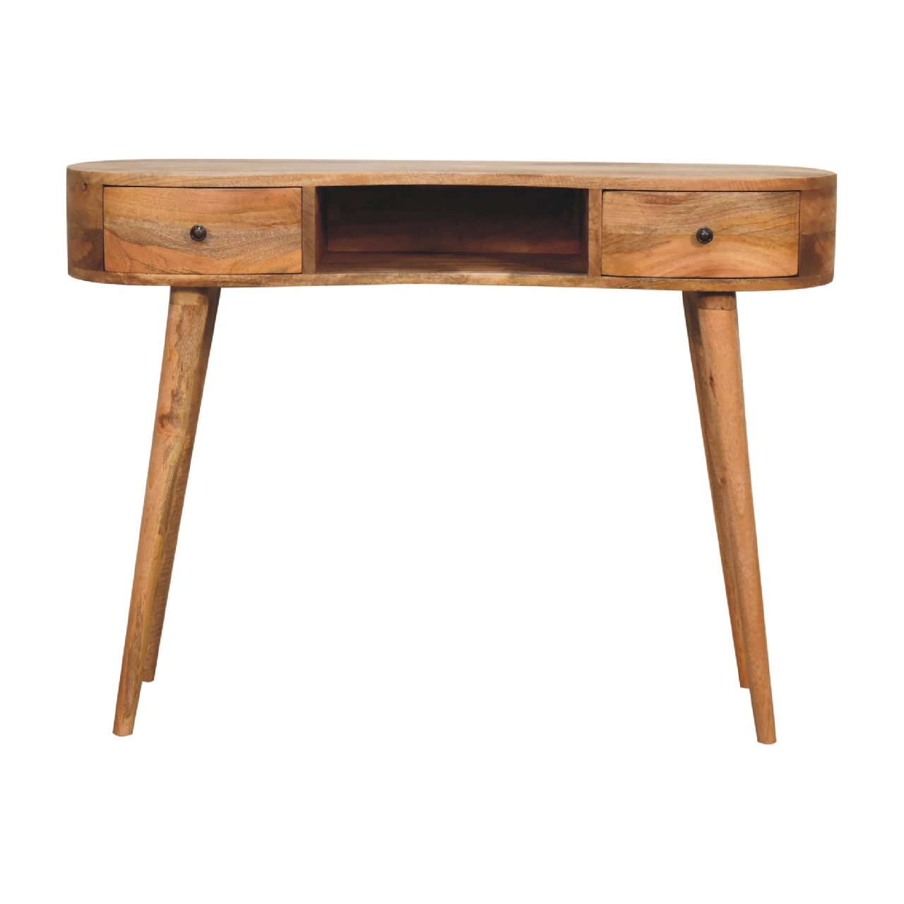 Oak-ish Wave Writing Desk - Image 2