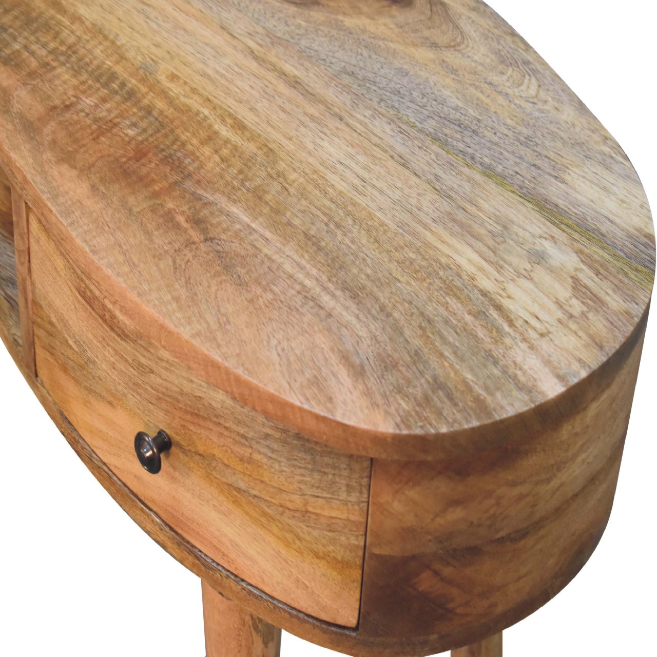 Oak-ish Wave Writing Desk - Image 5