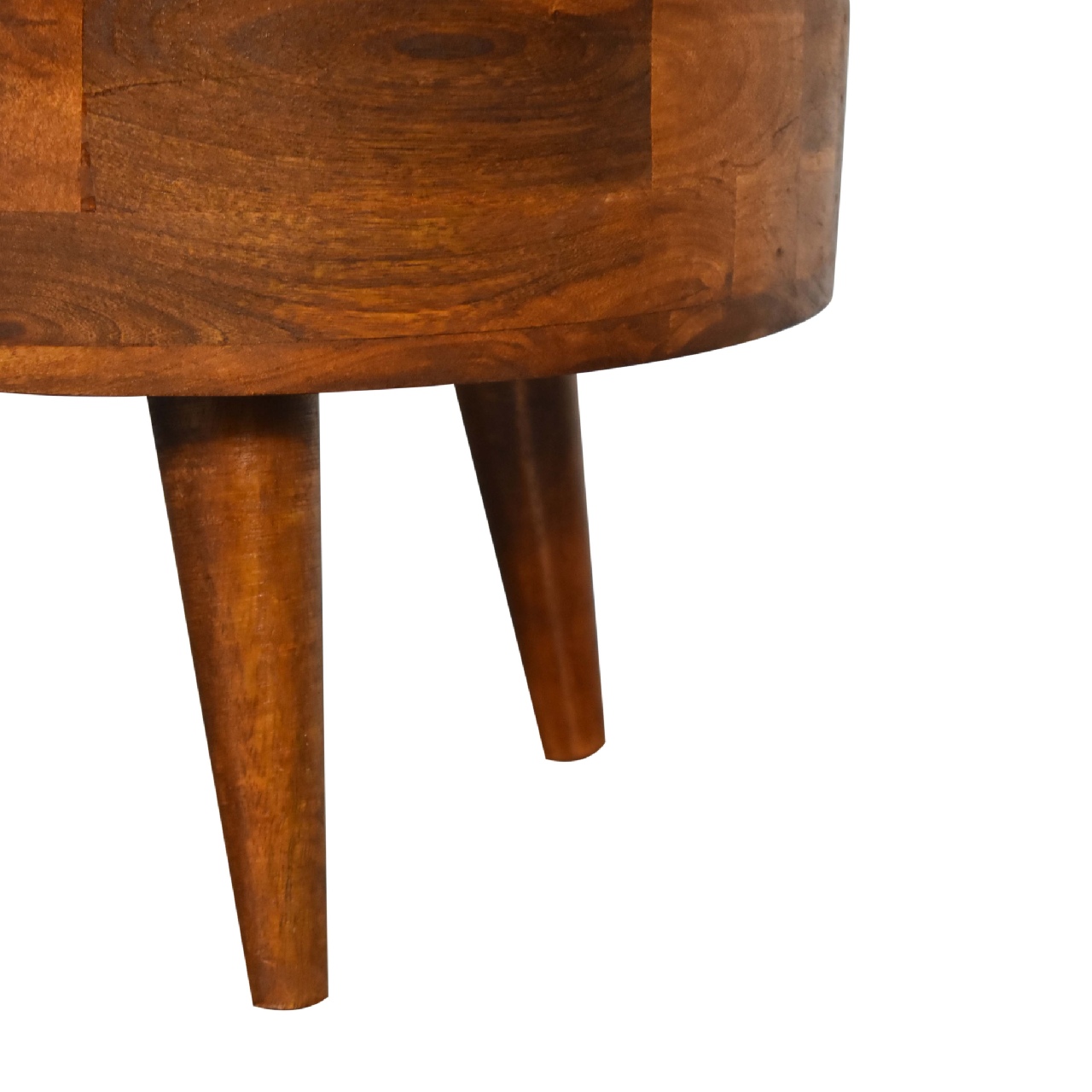 Mini Chestnut Rounded Coffee Table - Image 9