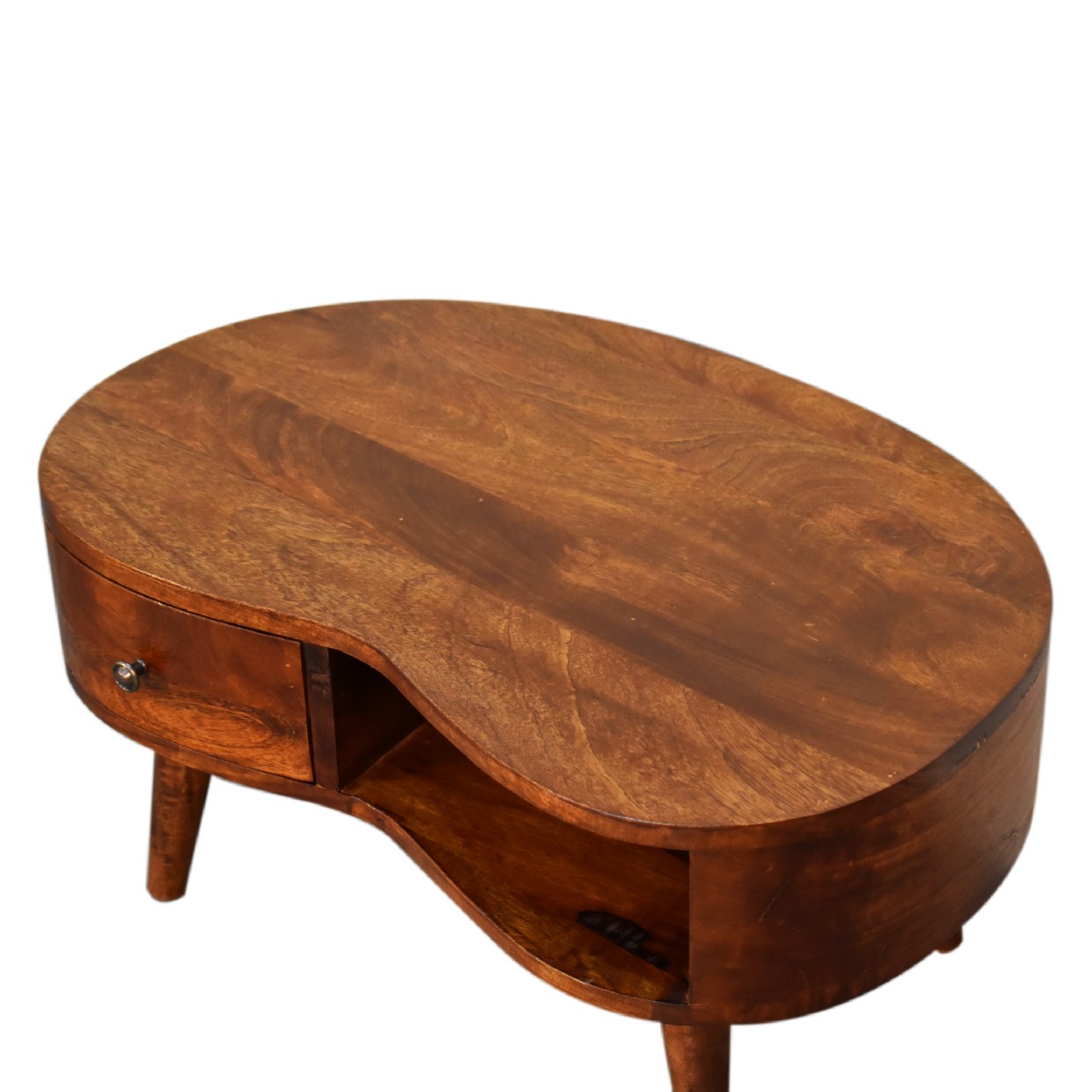 Mini Chesnut Wave Coffee Table - Image 6