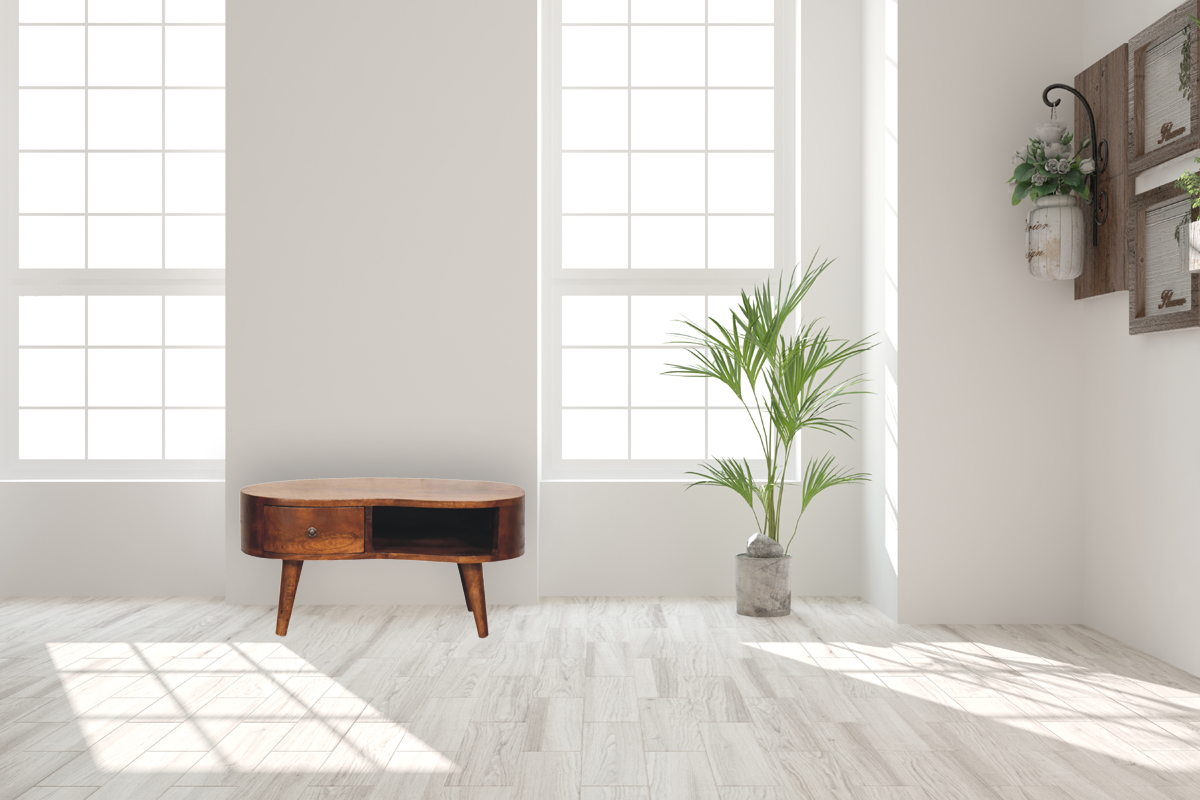 Mini Chesnut Wave Coffee Table - Image 10