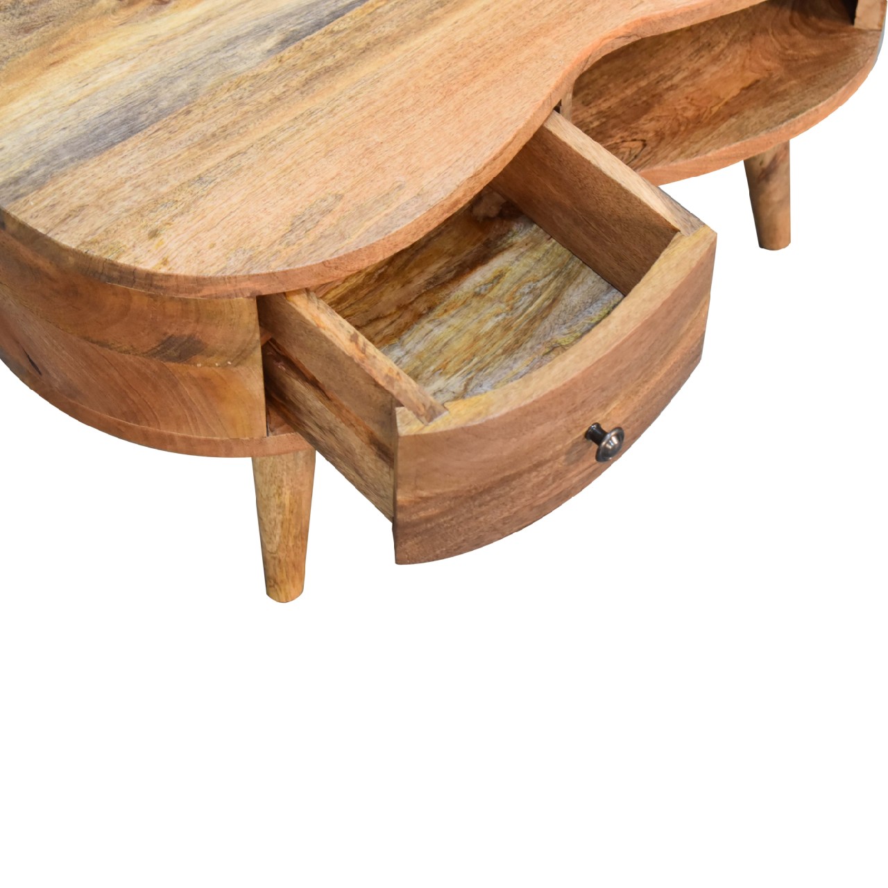 Mini Oak-ish Wave Coffee Table - Image 7