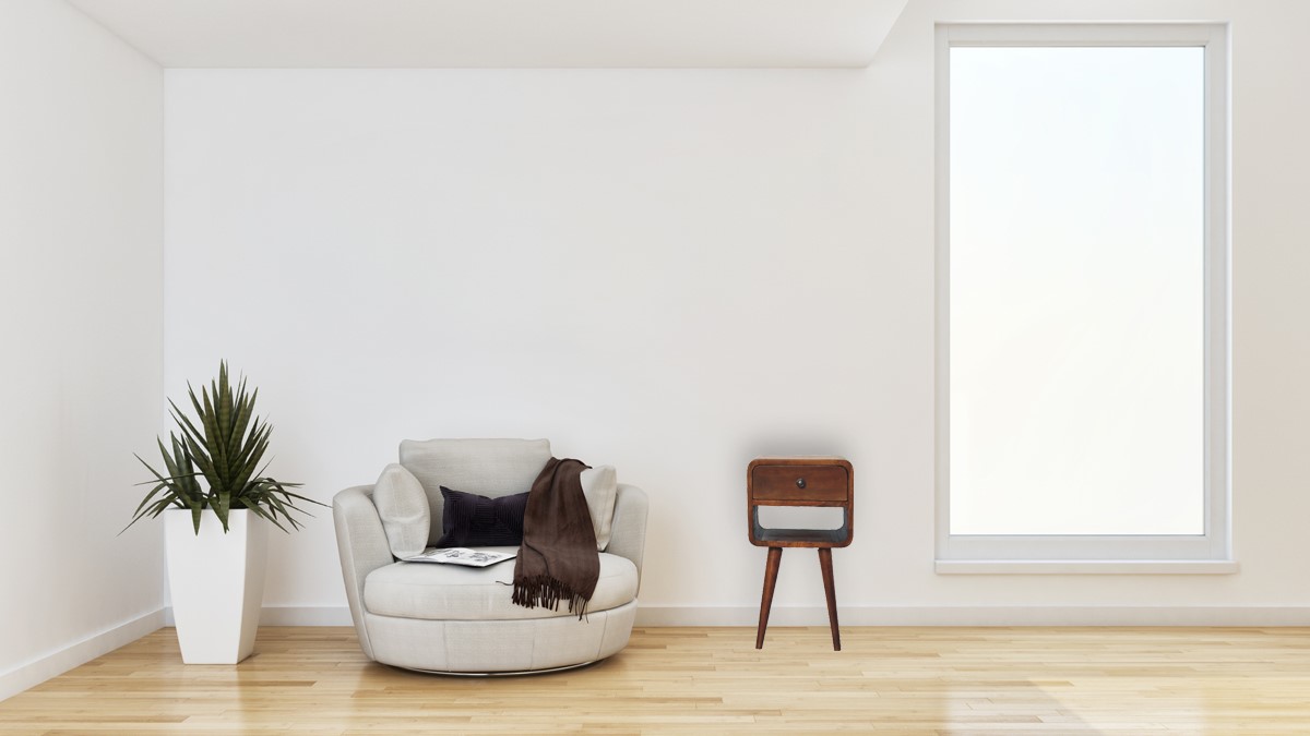 Mini Chestnut Curve Lower Nightstand - Image 10