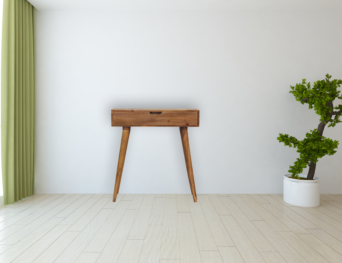 Mini Oak-ish Dressing Table - Image 9