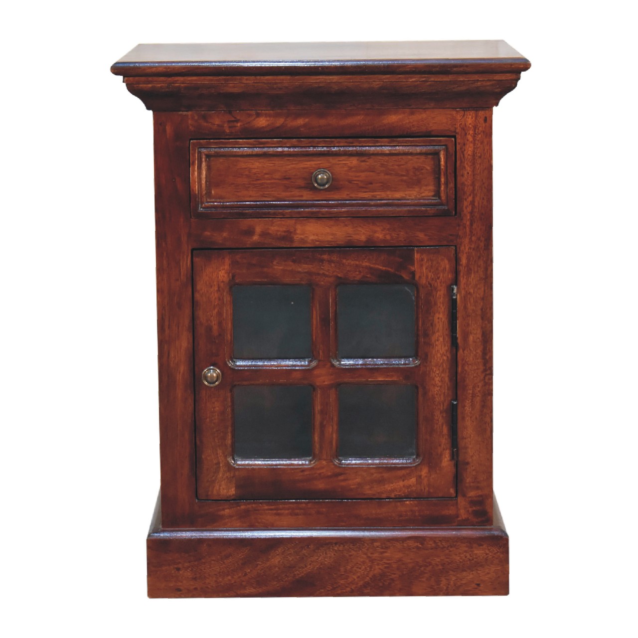 Cherry Nightstand with Glazed Door - Image 2