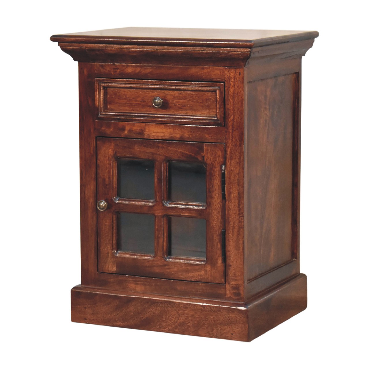 Cherry Nightstand with Glazed Door - Image 3