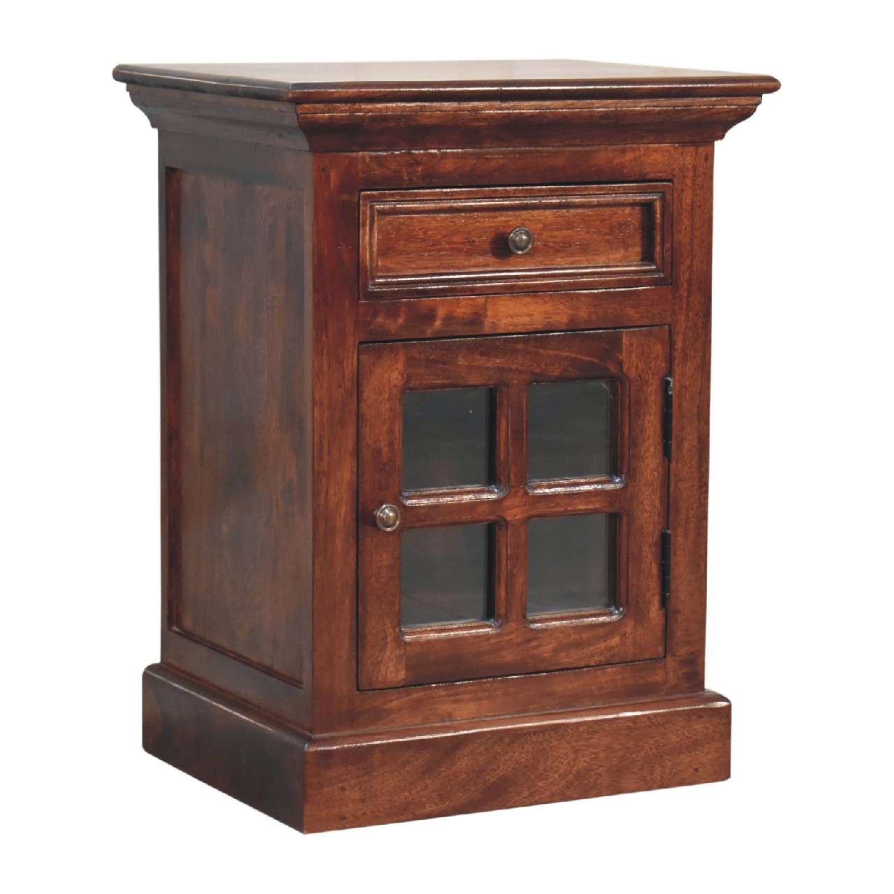 Cherry Nightstand with Glazed Door - Image 4
