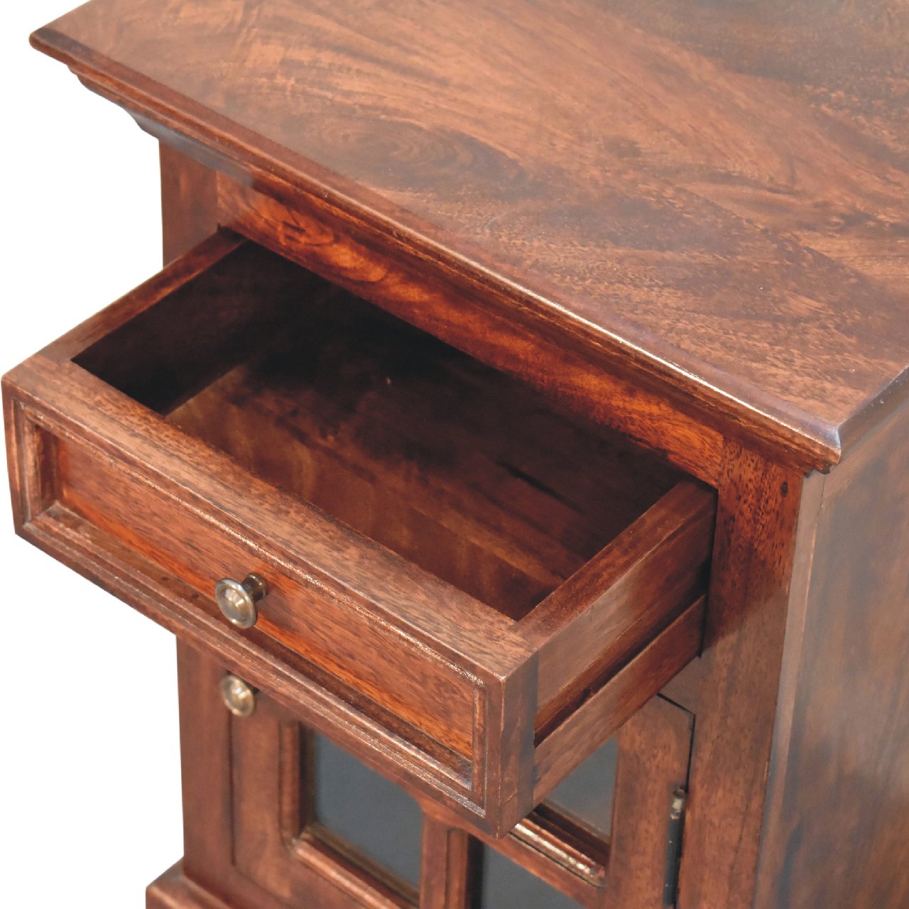 Cherry Nightstand with Glazed Door - Image 7