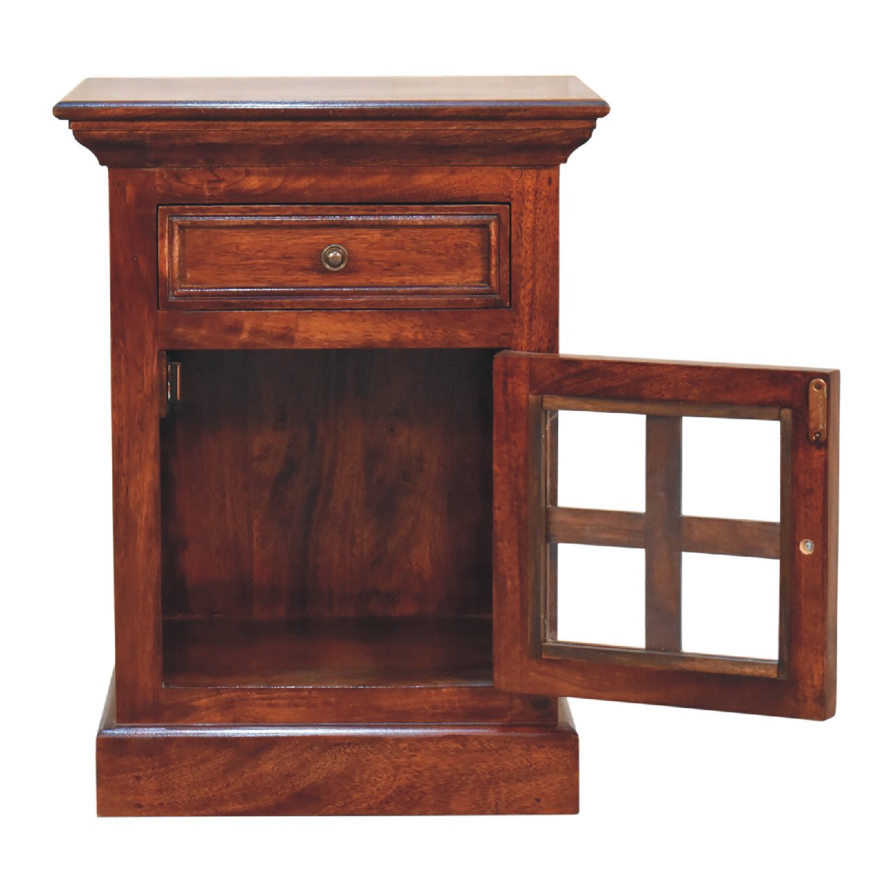 Cherry Nightstand with Glazed Door - Image 9