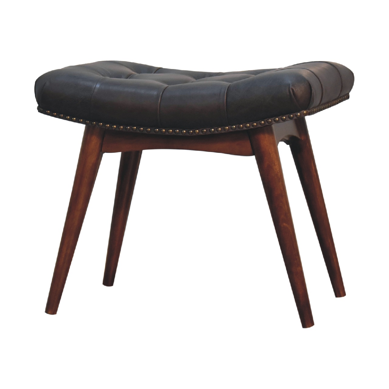 Harbour Black Footstool - Image 4