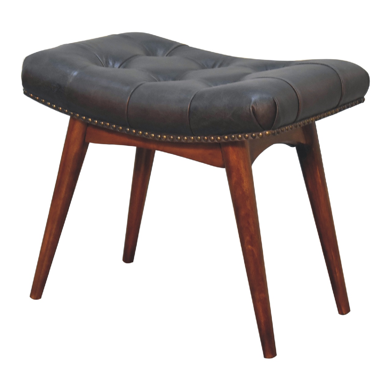 Harbour Black Footstool - Image 7