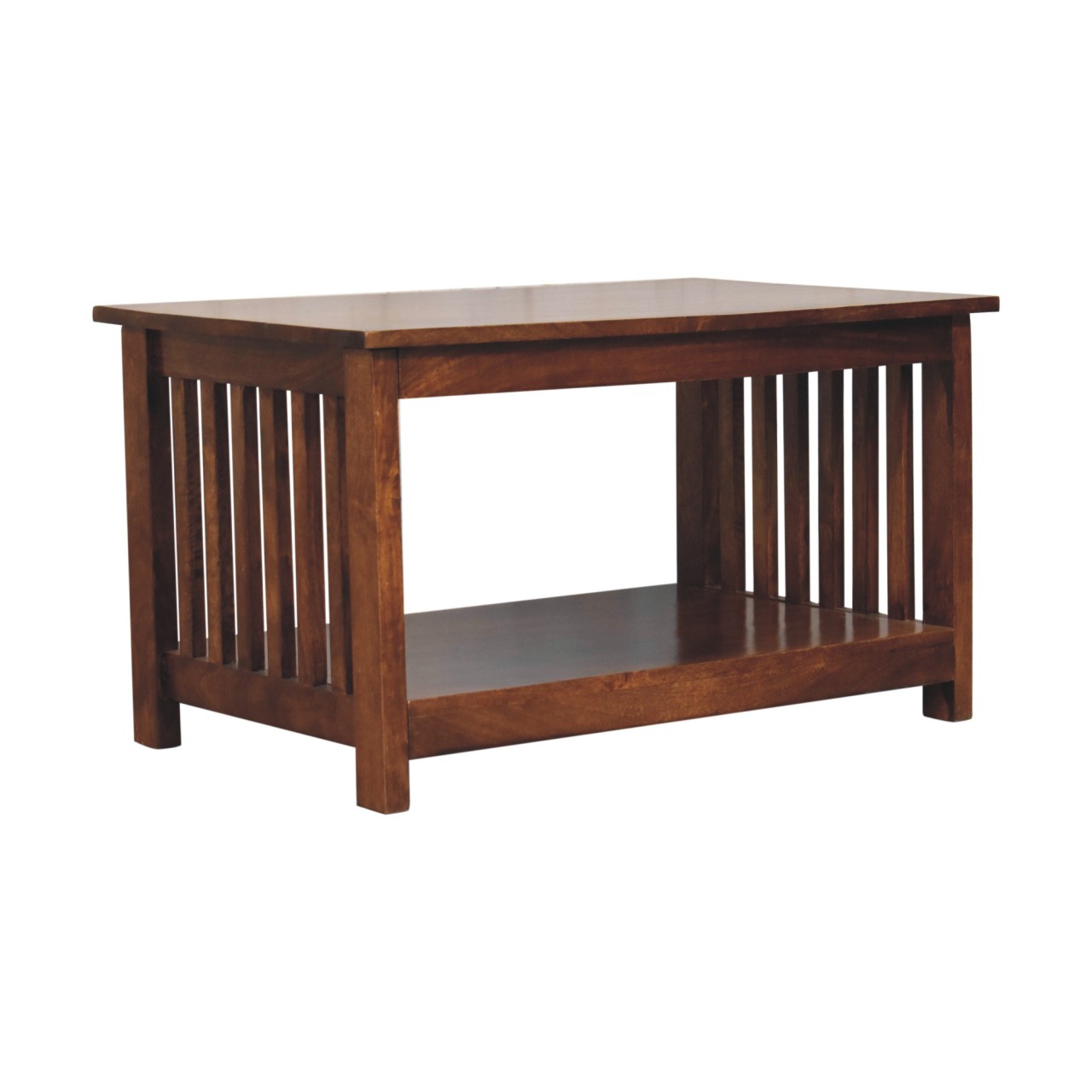 Slatted Chestnut Coffee Table - Image 4