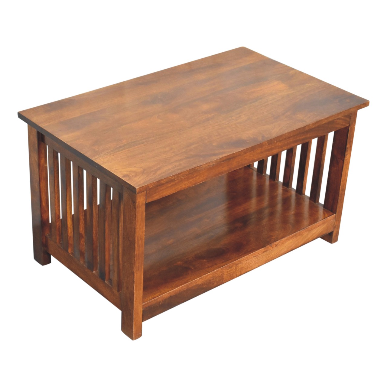 Slatted Chestnut Coffee Table - Image 5