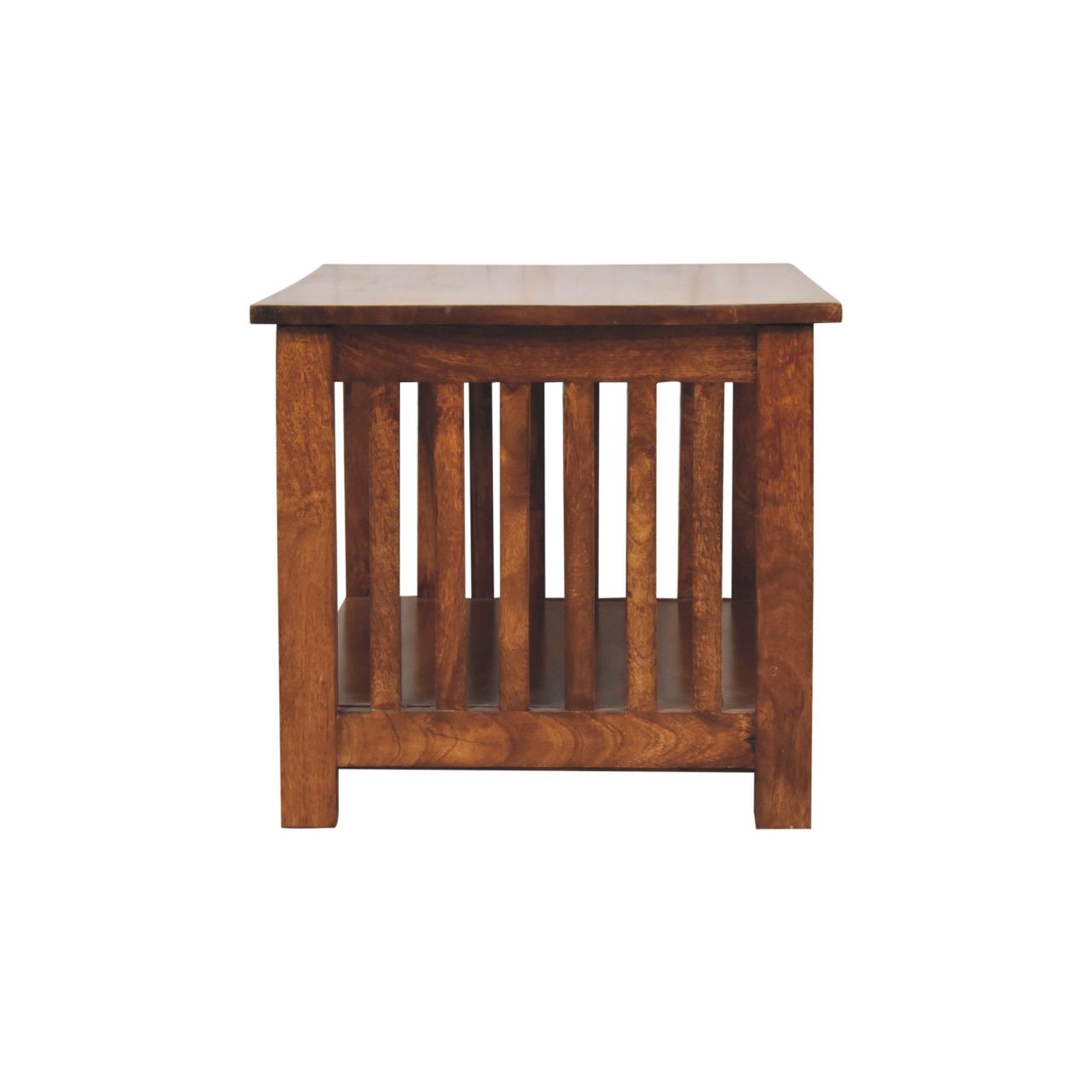 Slatted Chestnut Coffee Table - Image 8