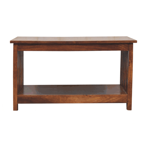Slatted Chestnut Coffee Table - Image 9