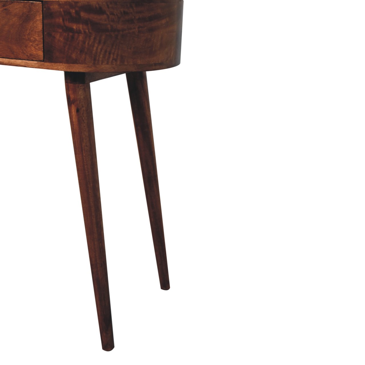 Honey Caramel Rounded Small Console Table - Image 8