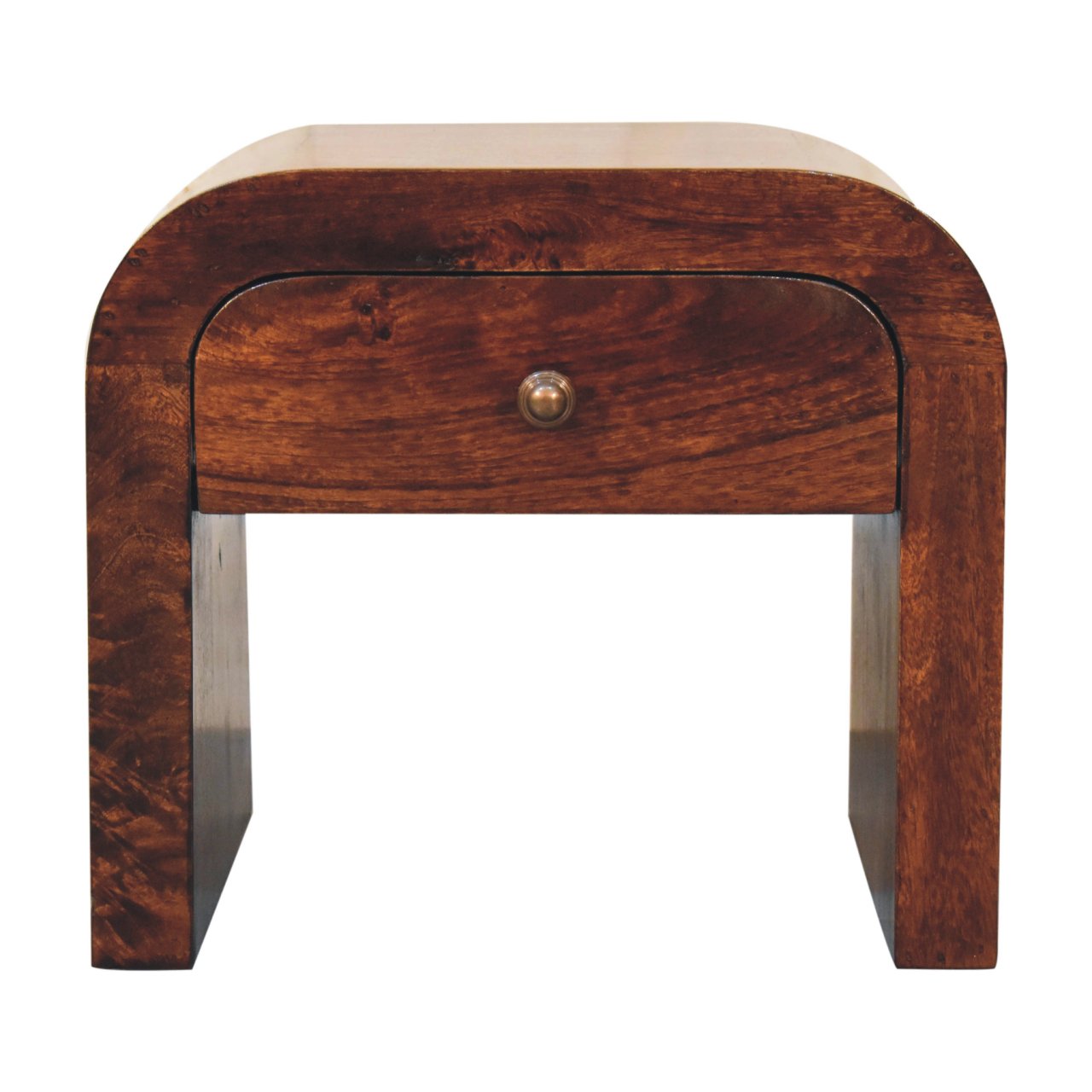 California Walnut Disc Bedside - Image 2