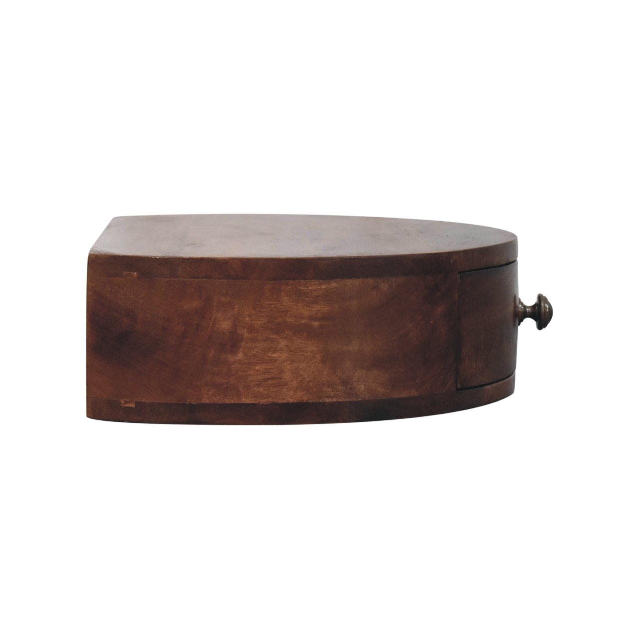 Honey Caramel Wall Mounted Rounded Bedside - Image 7