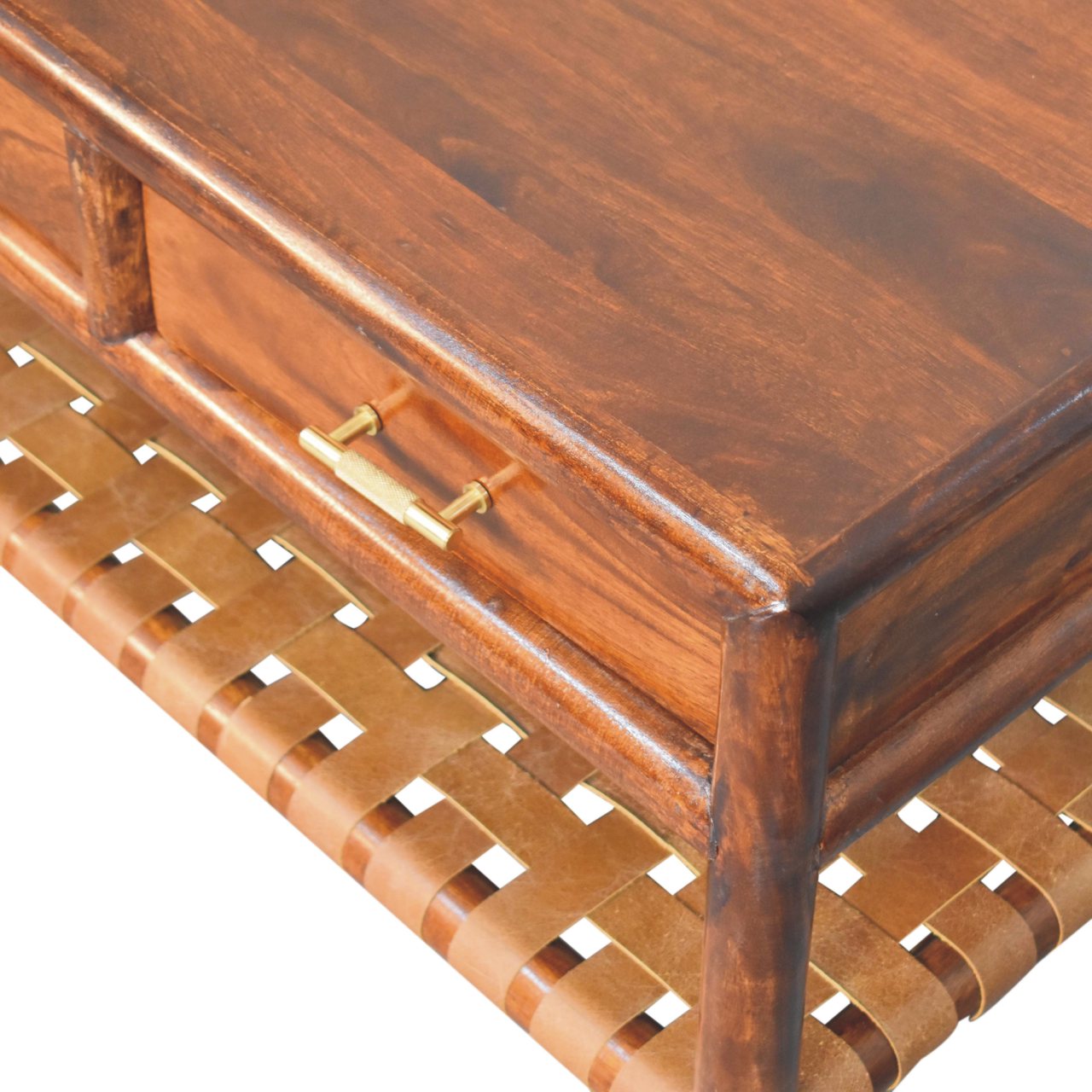 Regency Woven Console Table with 4 drawers - Image 4