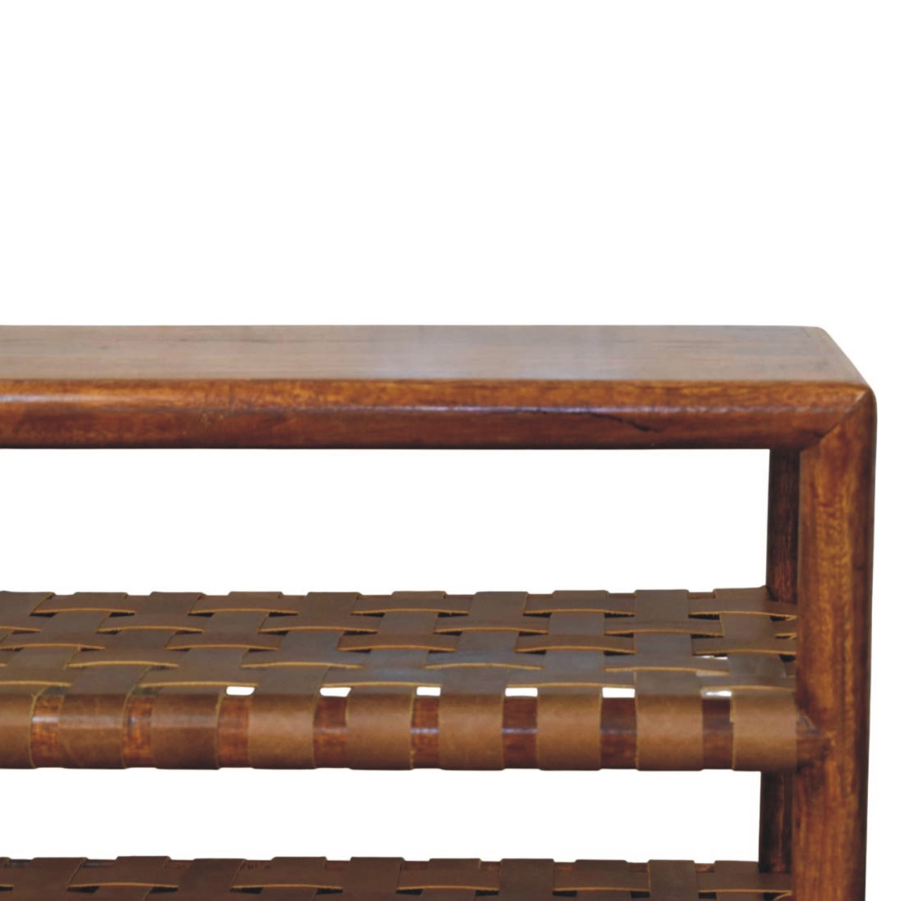 Regency Woven Chestnut 2 slot Shoe Rack - Image 4