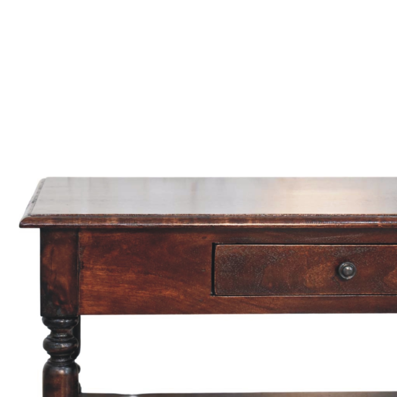 Turned Legs Cherry Console Table - Image 4