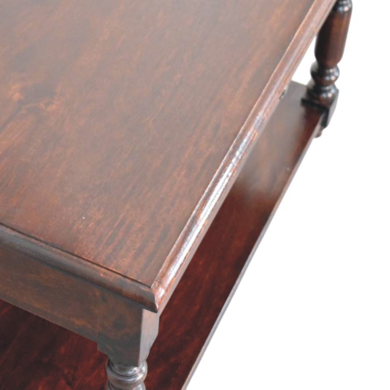 Turned Legs Cherry Console Table - Image 6
