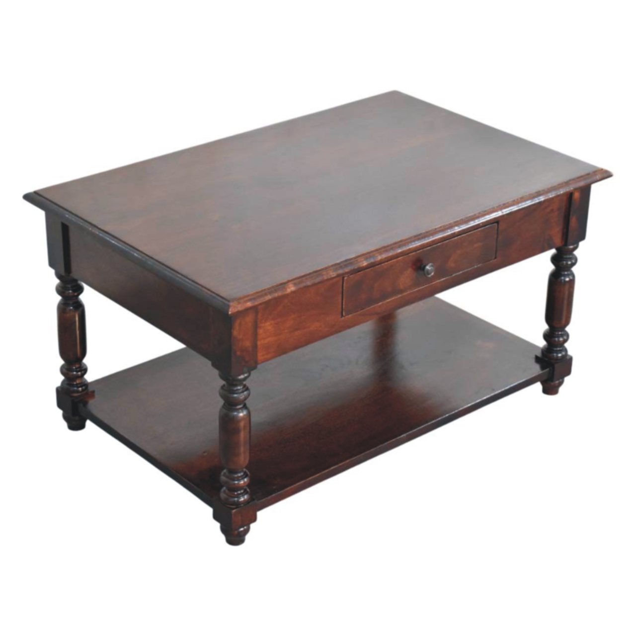 Turned Legs Cherry Console Table - Image 9