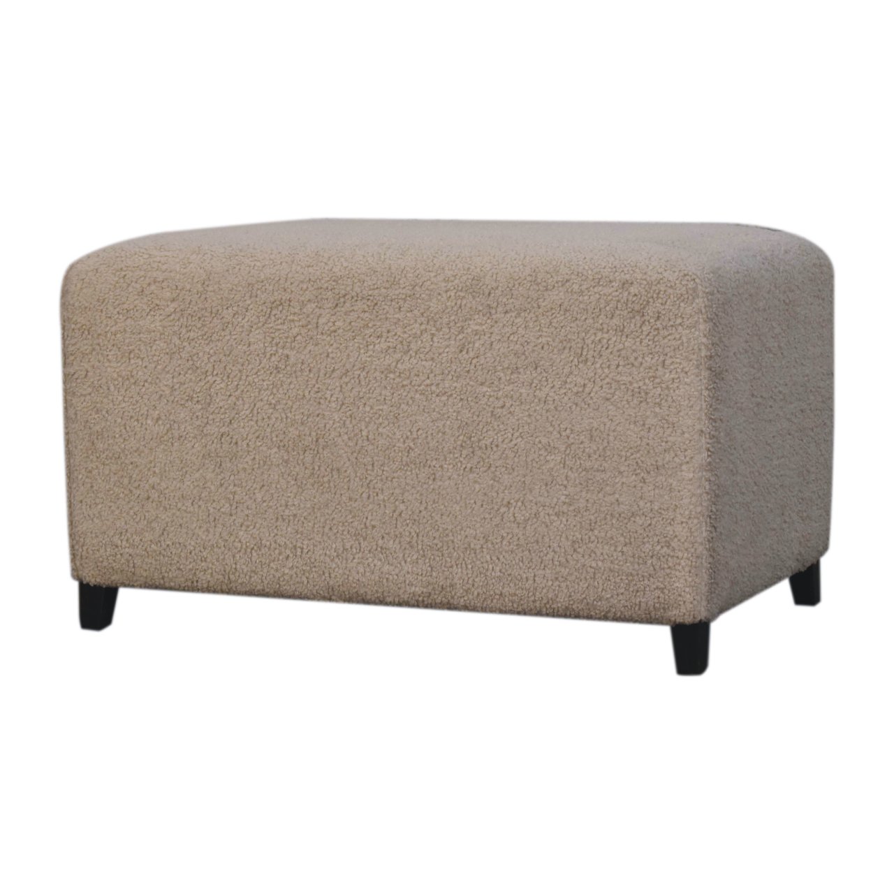 Bliss Cream Bouclé Ottoman - Image 3