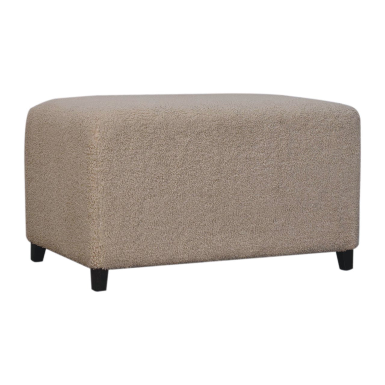 Bliss Cream Bouclé Ottoman - Image 4