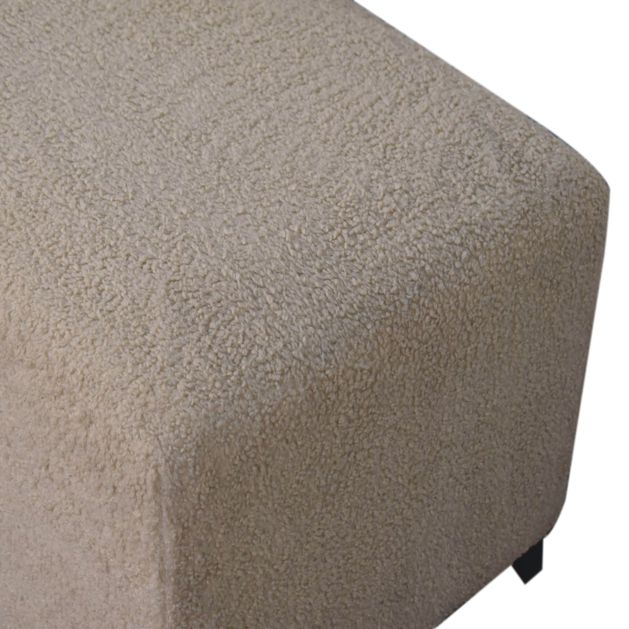 Bliss Cream Bouclé Ottoman - Image 6