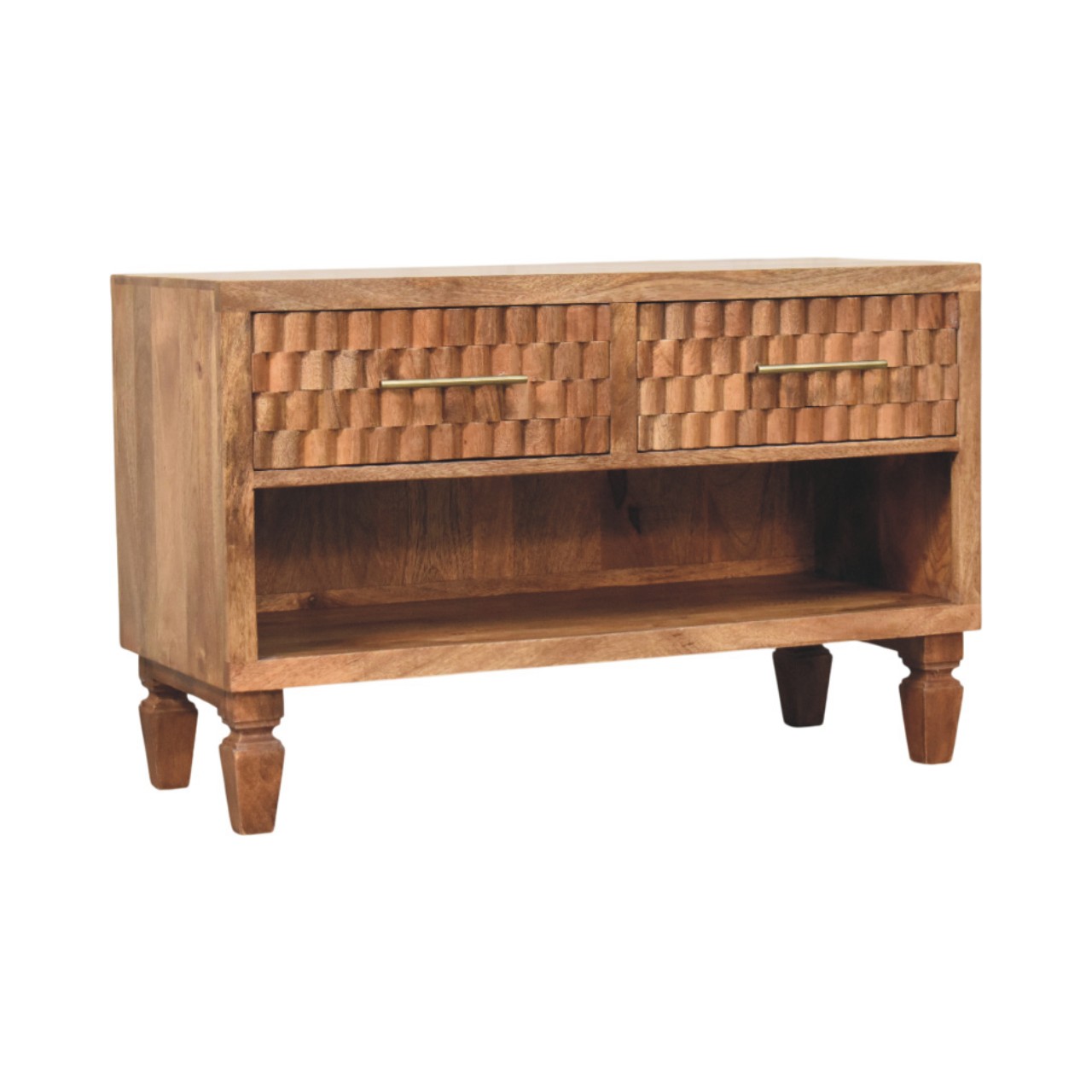 Arno Shoe Storage Unit in Golden Teak - Image 3